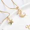 Women Necklace Cartoon Fruit Flowers Cat Sea Star Choker Necklaces&Pendants For Girls Children Gold Chain Fashion Jewelry Gifts ► Photo 3/6