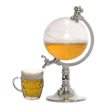 

Whiskey Decanter Set Globe Dispenser Antique Glass Liquor Wine Dispenser Western Restaurant Bar Props