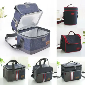 

Portable Waterproof Insulated Lunch Bag Adult Small Lunch Box Hangbag For Work Office School Men Women Kids