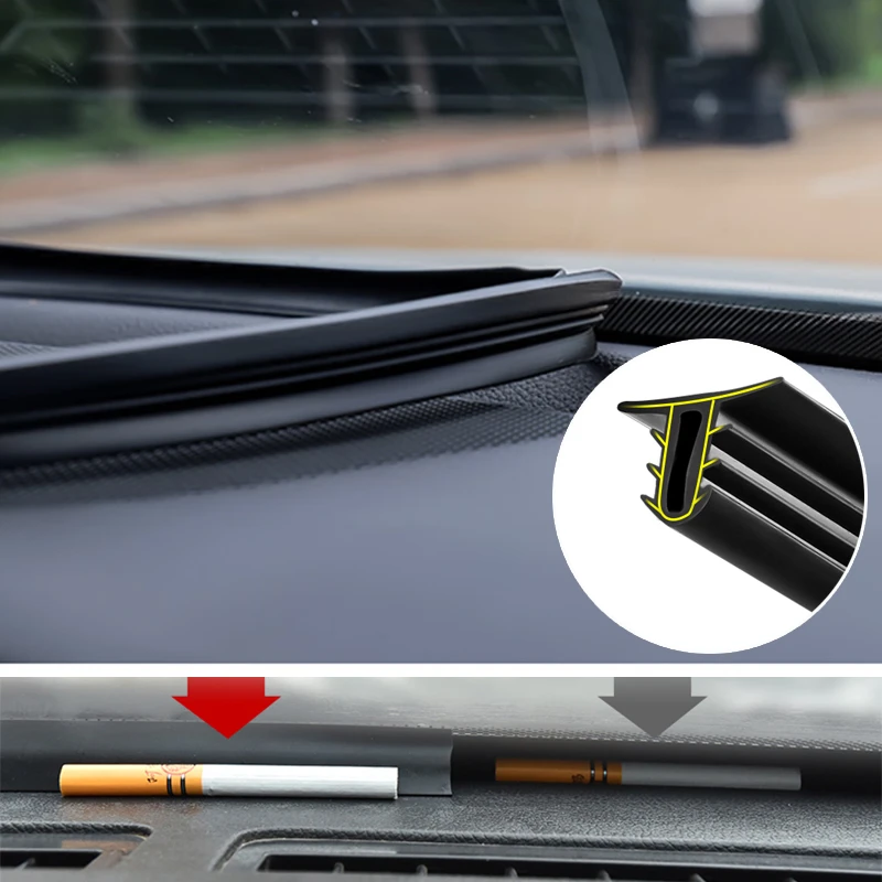 1.6m Sealing Strip Noise Insulation Soundproof Anti-dust Car Windshield Dashboad 1.6m Sealing Strip Noise Insulation Soundproof Anti-dust Car Windshield Dashboad