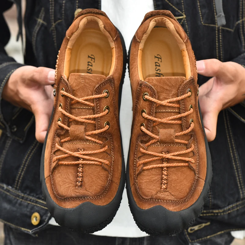 Золотой деревце Гибкая резиновая Уличная обувь Для мужчин из ...