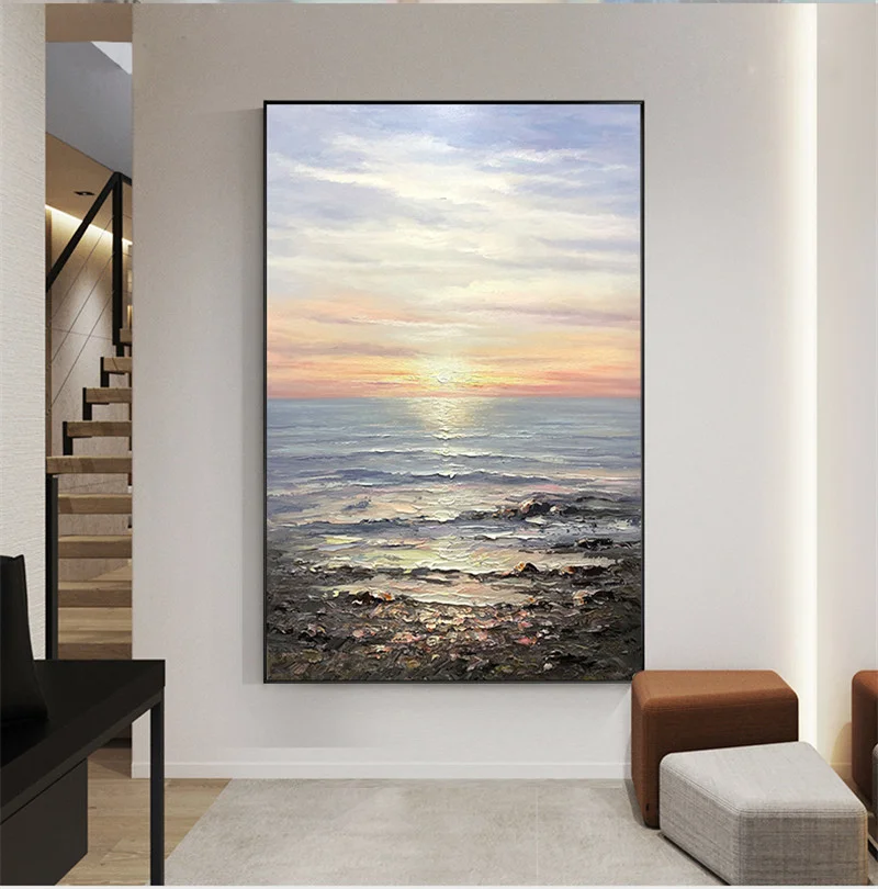 Wall Art Canvas Painting Abstract Seaside Stone And Blue Sky Pictures On Canvas For Living Room Home Decoration Wall Art Canvas Painting Abstract Seaside Stone And Blue Sky Pictures On Canvas For Living Room Home Decoration