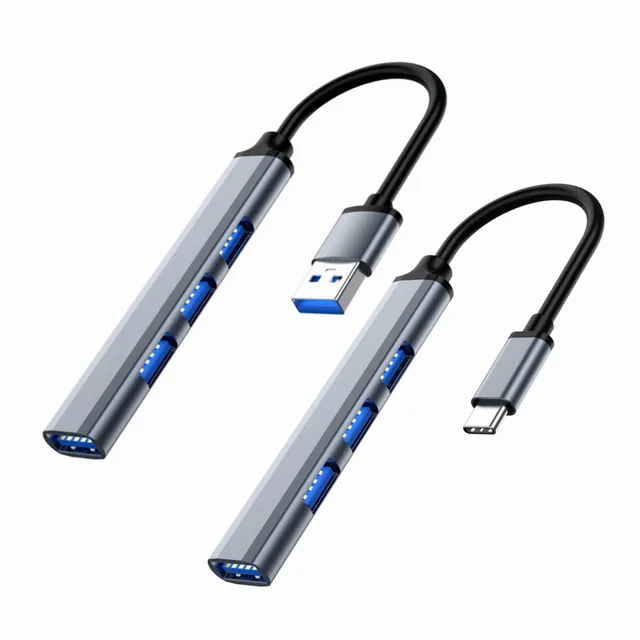 USB Type C HUB 3.0 3.1 4 Port Multi USB Splitter Adapter OTG For HUAWEI Xiaomi Lenovo Macbook PC Computer Accessories 1