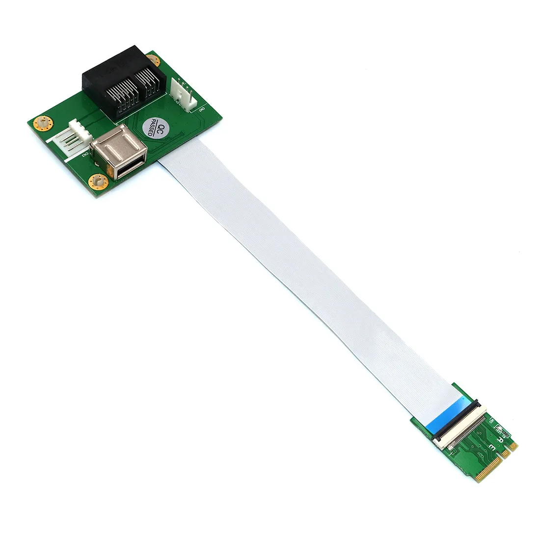 PCIE Riser NGFF M.2 ключ A/E к PCI-E Express X1+ USB адаптер Riser Card с FPC кабелем 4Pin кабель питания PCIE кабель преобразования