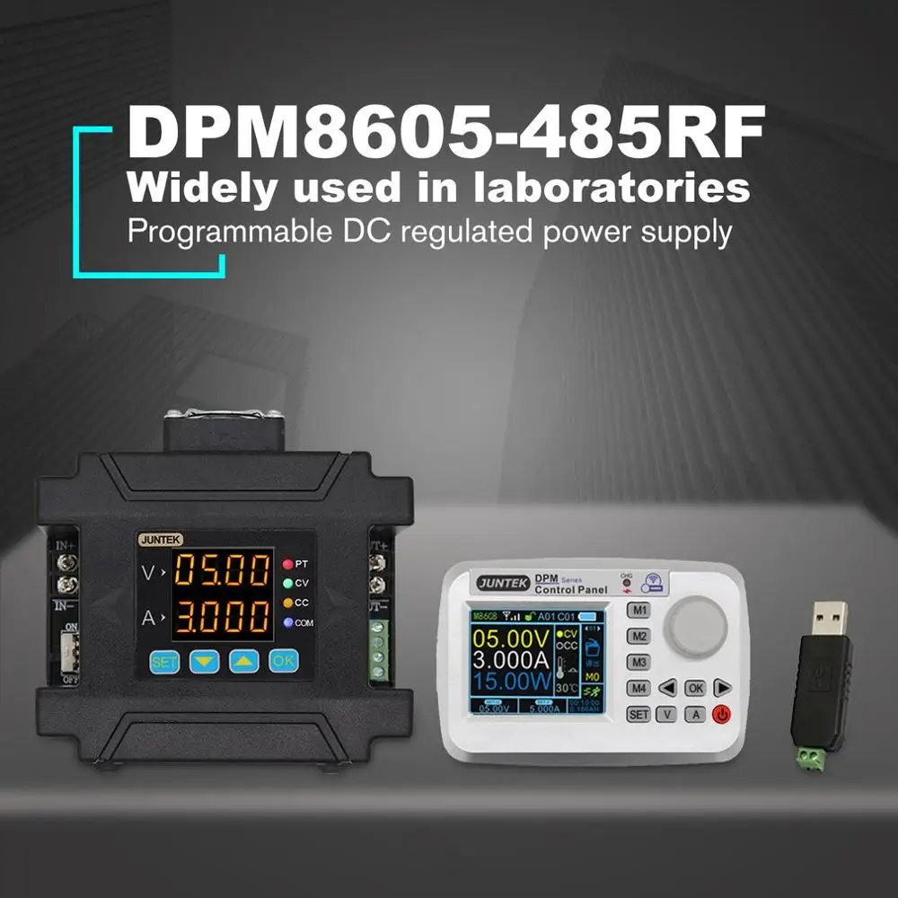 DPM8605-485RF программируемое цифровое управление связью Регулируемый постоянного тока постоянного напряжения питания с пультом дистанционного управления