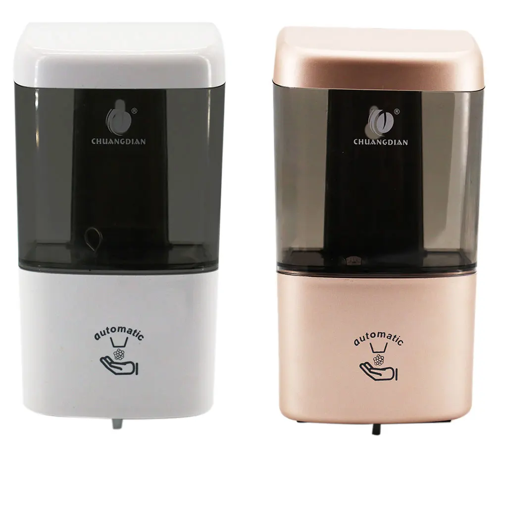 

Liquid Soap Dispenser Wall Mount 600ml Bathroom Plastic Shampoo Dispensers Wall Mounted Kitchen Soap Bottle Battery Powered