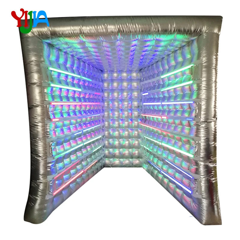  Hot Vogue Photo booth with tube lights Portable Photo both backdrops with inner air fan for party w