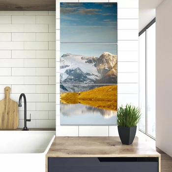 

Winter Snow Mountain Landscape Canvas Painting Nordic Decoration Home Art Posters and Prints for Living Room Decor Wall Pictures