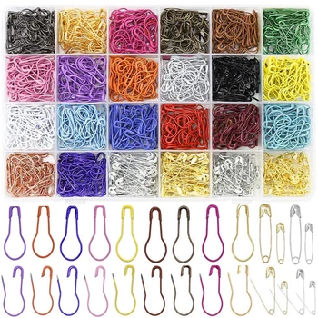 

LMDZ 1200 pcs Safety Pins DIY Metal Needles Large Safety Pin Small Brooch Apparel Knitting Needle Markers Sewing Accessories