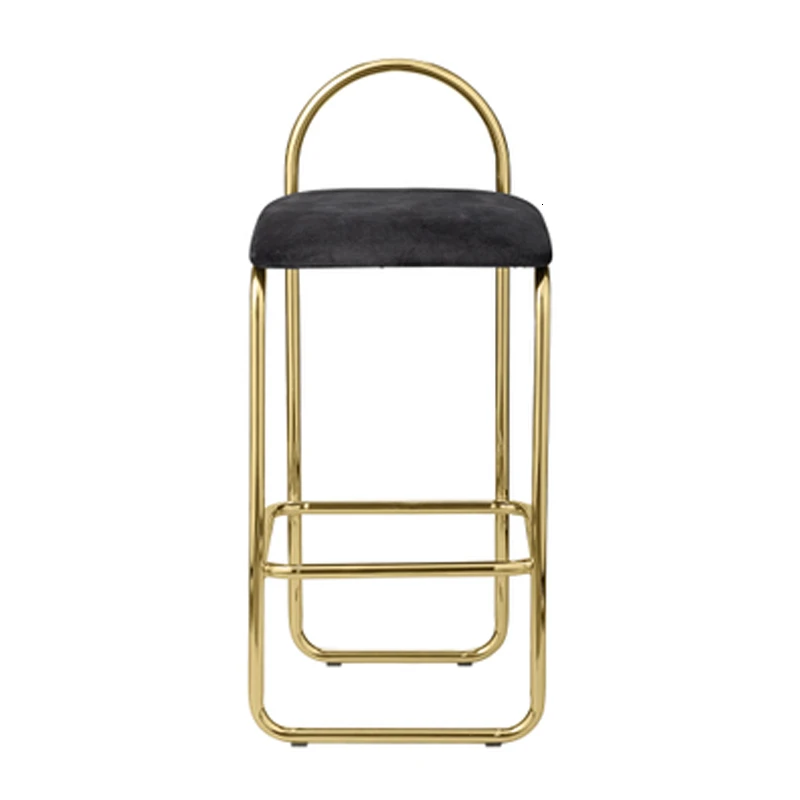 

Simplicity Nordic Bar Chair Light Extravagant Modern Bar Counter Chair Ins Commercial Furniture Gold Metal Chair for Sale