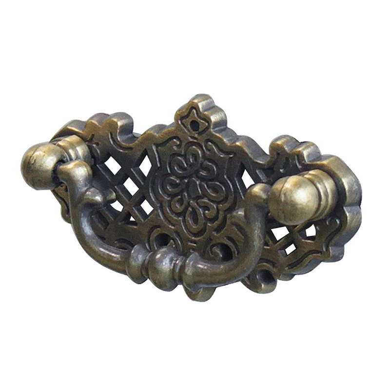 10 Pack Vintage Kitchen Cabinet Pull Furniture Drop Pull Drawer Handles Bedroom Dresser Knobs Antique Bronze