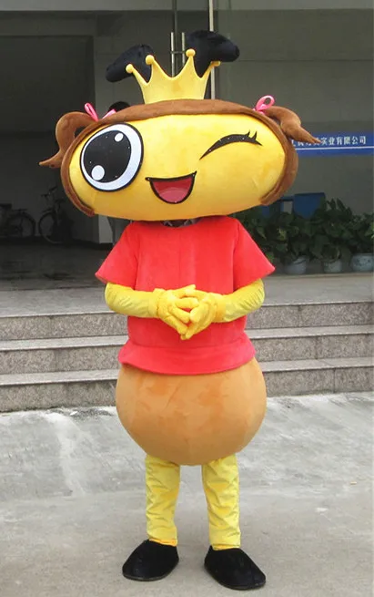 Два цвета рубашка муравей Писмайр Formicidae мультфильм талисман костюм взрослых Размер наряд для Хэллоуина рождественской вечеринки события на заказ