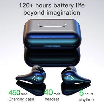 

bluetooth 5.0 earphone wireless headphones with charging box microphone noise canceling mini earbuds TWS headset For smart phone