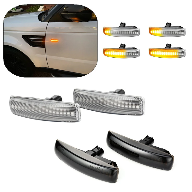 2x светодиодные боковые габаритные фонари индикатор повторителя для Rover Sport L320 Land