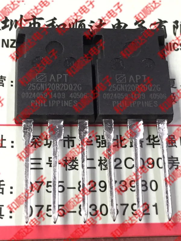 5 шт./лот APT25GN120B2DQ2G-247 с изолированным затвором(IGBT) 1200V 67A