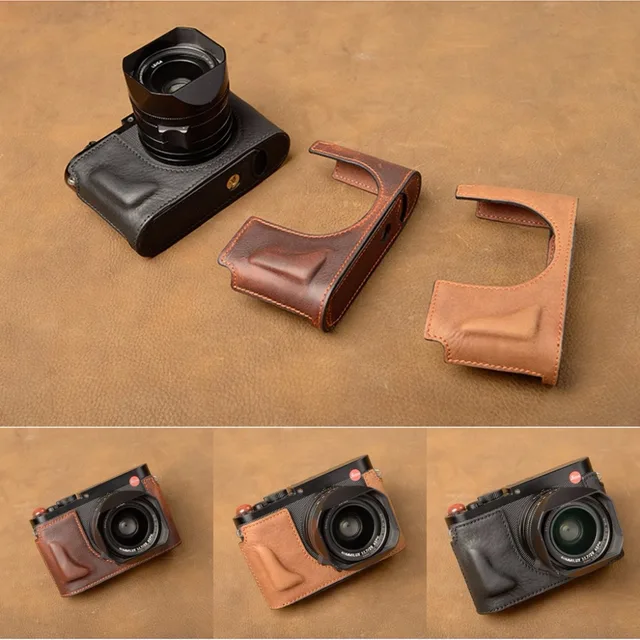 $US $60.62  AYdgcam Handmade Genuine Leather Camera case Half Body For Leica Q Typ 116 Leica Q2 Bottom Cover Ha