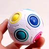 Yongjun Creative Magic Cube Speed Rainbow Puzzles Ball Football cubo magico Educational Learning Toys for Children Kids Toys boy 4