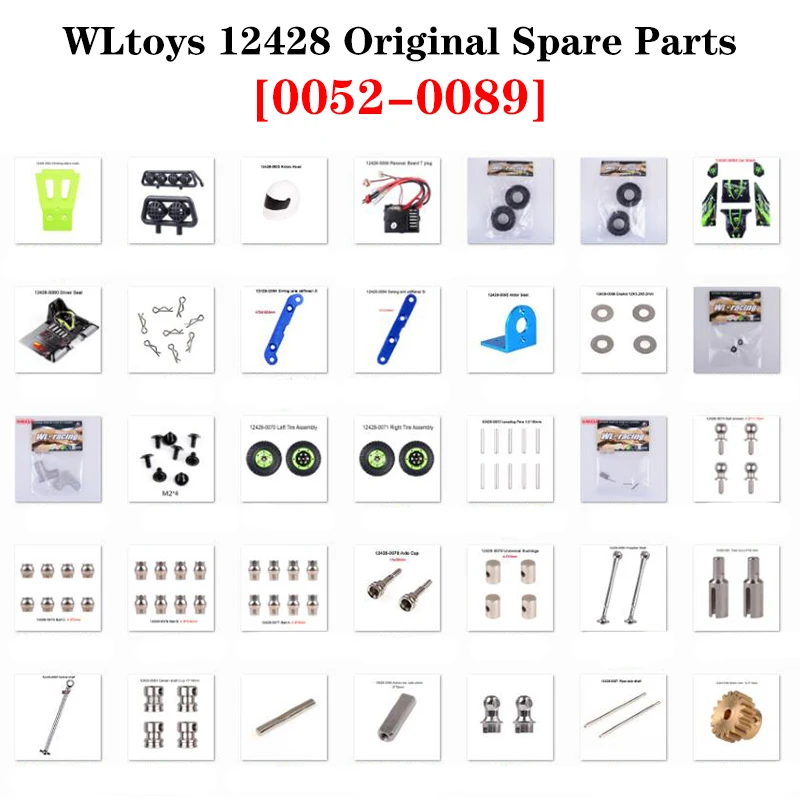 12428 оригинальные детали 0049 0089 Wltoys 12423 запасные части для радиоуправляемых