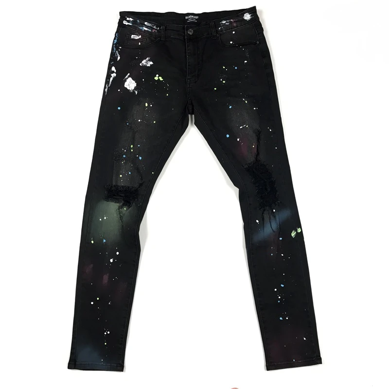 jeans mens paint splatter