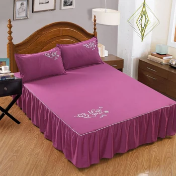 

Home Bed Skirt Mattress Protector Hotel Bed Cover Bed Skirt Bedsheet Couvre Lit Bed Skirt Bedding Bed Cover Bedspread
