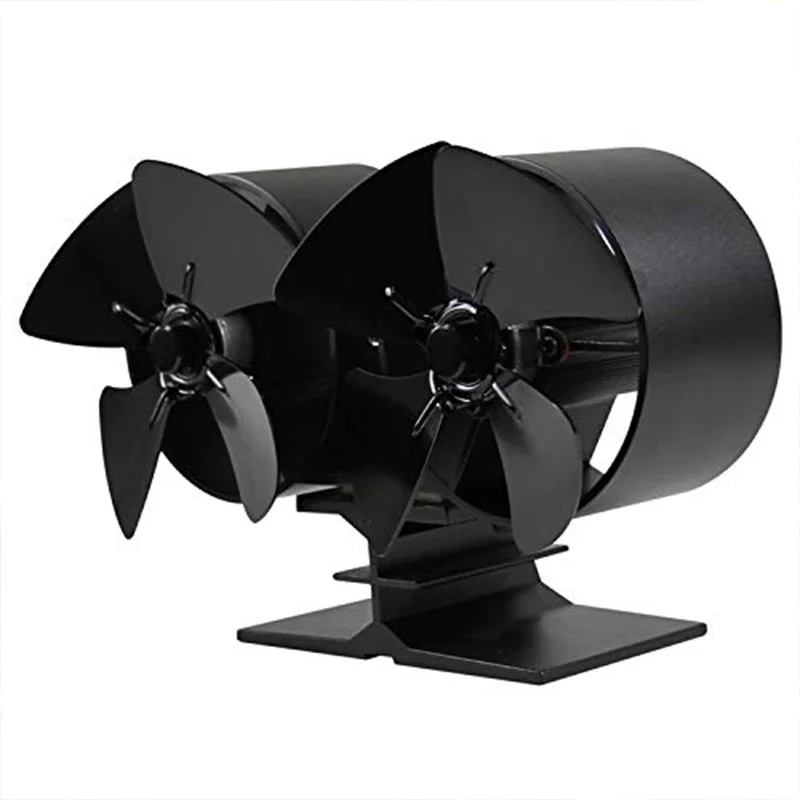 

Heat Powered Stove Fan Fireplaces Stove Fan - Double Motor - 8 Blade Heat Powered Stove Fan Specially for Large Room for Firepla