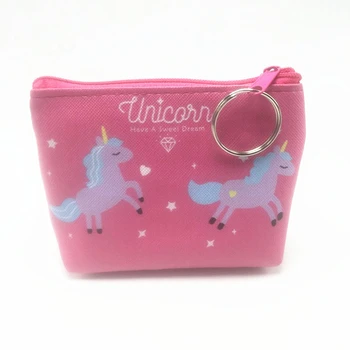 

Fashion Rainbow Zipper Lovely Horse Unicorn Sweet Schoolgirl Little Girl Purse Hand-held Small Coin Purses Girl Women's Wallet