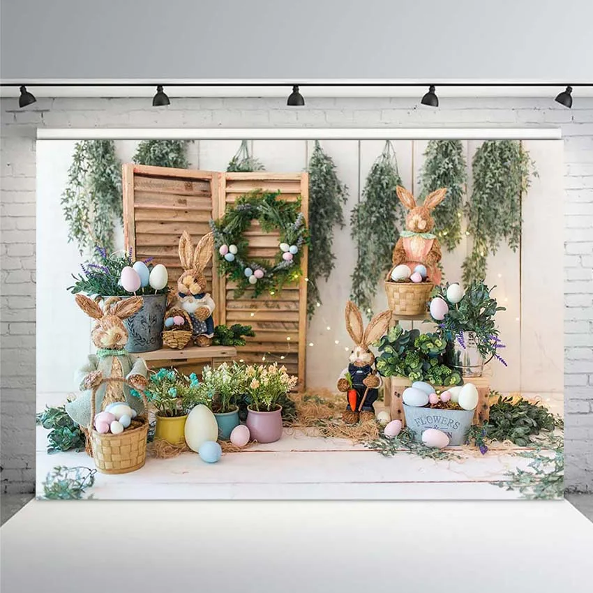 

Spring Flower Wood Board Butterfly Farm Grassland Baby Portrait Easter Backdrop Vinyl Photography Background for Photo Studio