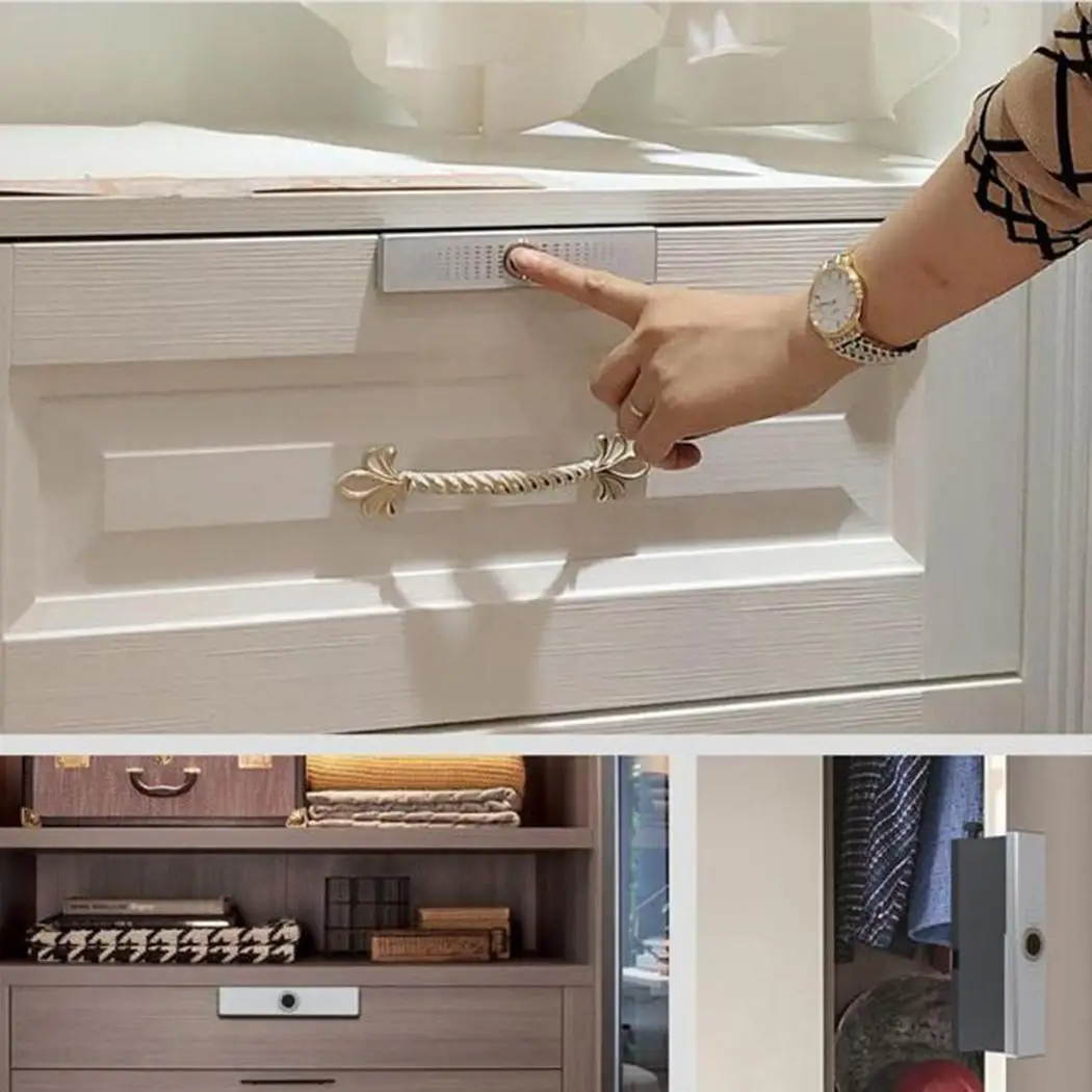 

Smart Electric Mini Anti Theft Fingerprint Lock for Android Interface Home Drawer Cabinet Wardrobe