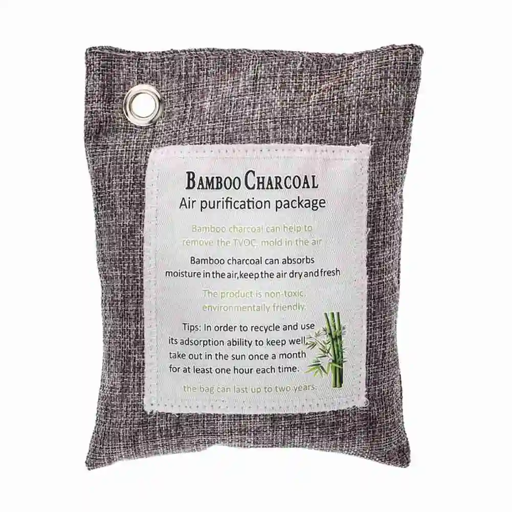 

Air Purifying Bag Bamboo Activated Charcoal Nature Freshener Odor Mold Purifier 3 Pack