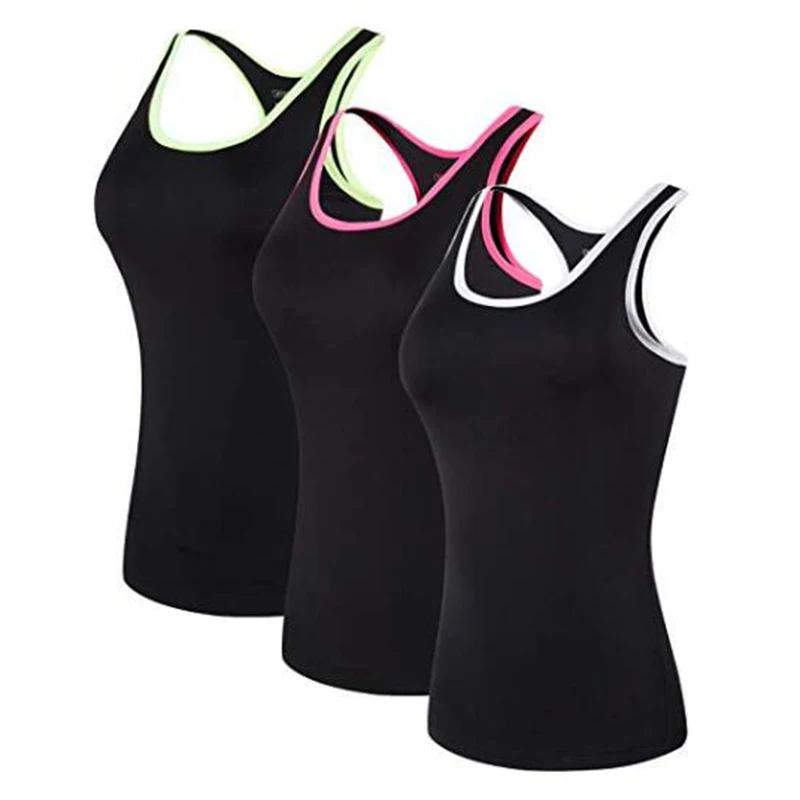 SWT237-PackC Jeansian по 3 предмета в комплекте Для женщин быстрое высыхание Slim Fit безрукавки для Tanktops безрукавная майка сорочка SWT237 пакет - Цвет: SWT237-PackC