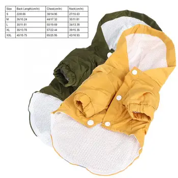 

Pet Dog Raincoat Light Clothes Polyester Waterproof Reflective Printing Letter Double Layer Folding Pet Raincoat with Storage