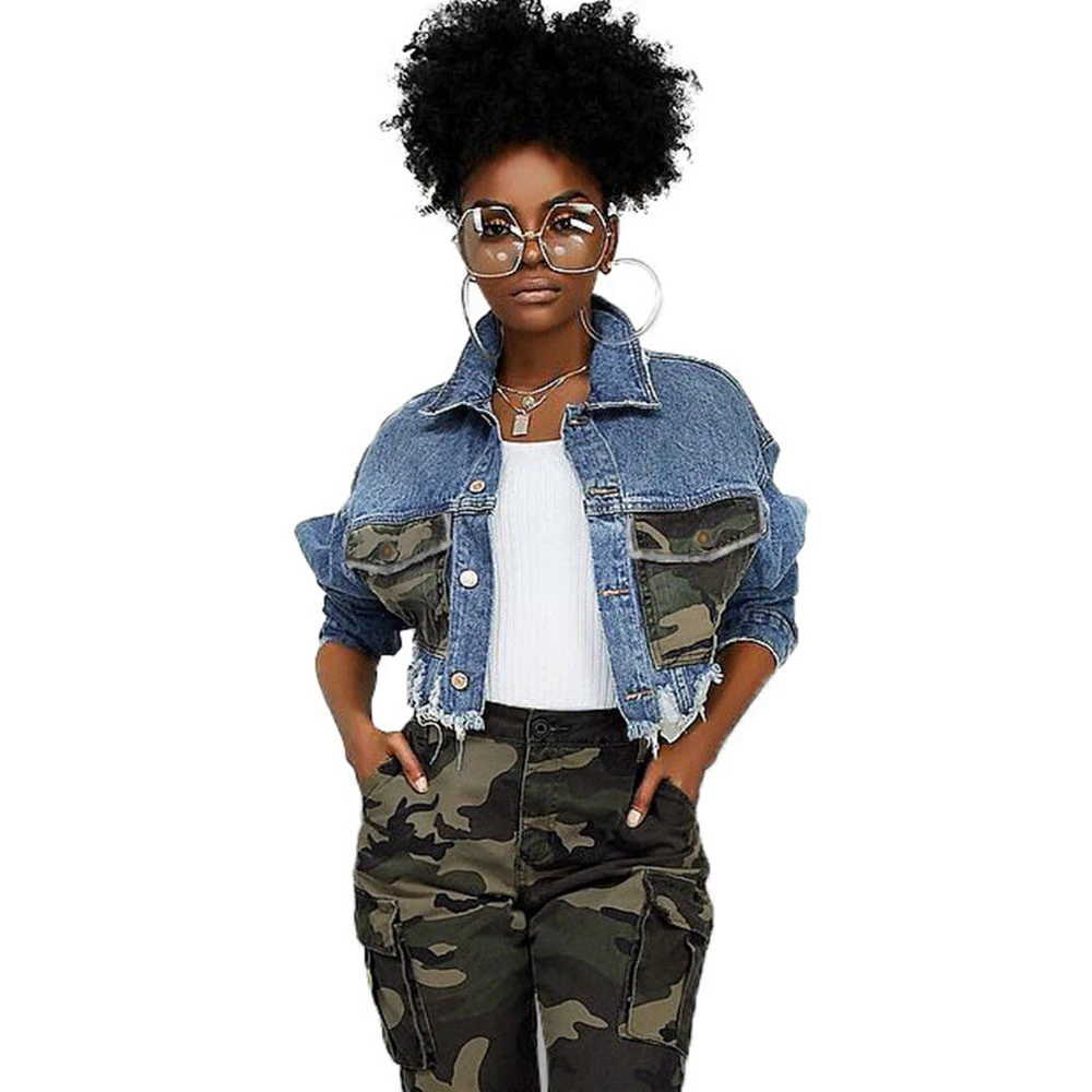 camo pants and jean jacket