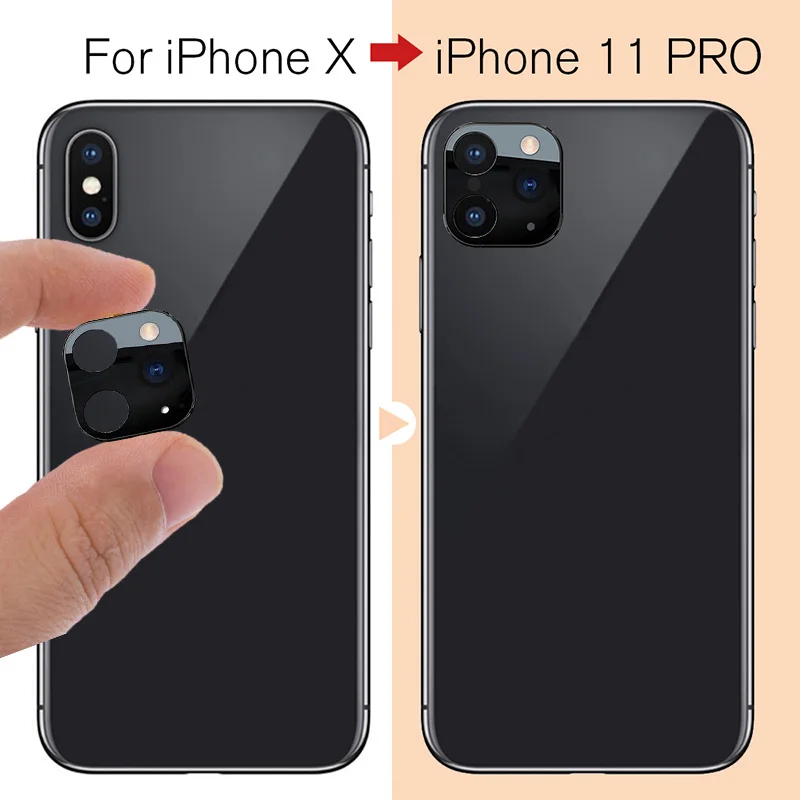Защитная пленка для объектива камеры iPhone X/XS/XR/XSMax на Iphone 11/Pro Max с защитой от