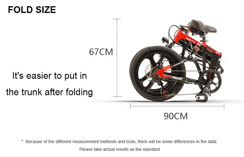 Excellent 20inch electric bicycle 48V400W fold frame hidden lithium battery ebike Front and rear double suspension assist bicycle 14