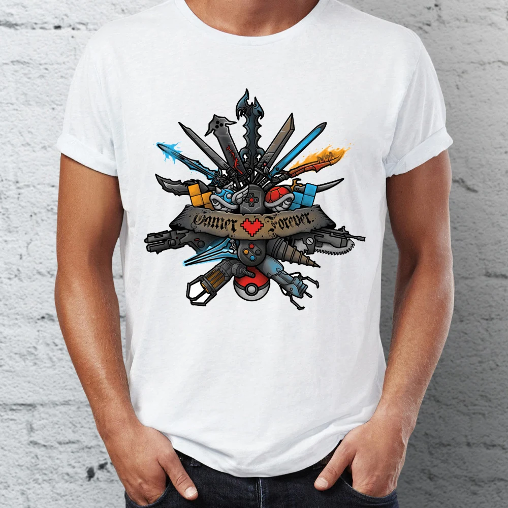 

Men's T Shirt Gamer Forever Retro Gaming Awesome Tee