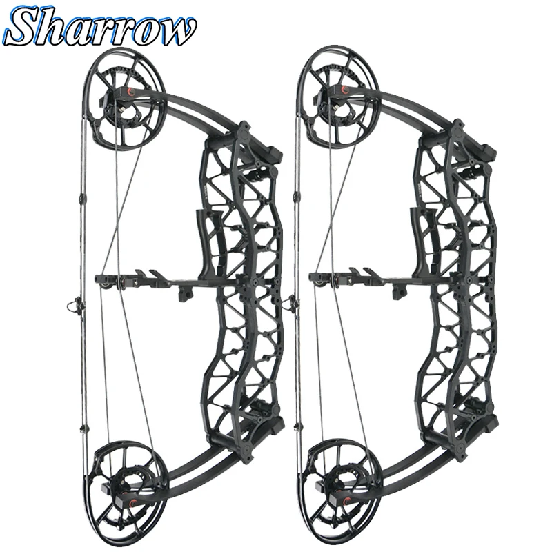 Archery Compound Bow Steel Ball Dual Purpose 4060Ibs IBO 370FPS Aluminum High Quality Slingshot