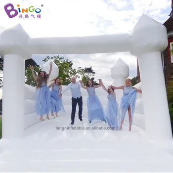

5m High PVC Inflatable White Bouncer for Wedding Party Inflatable Outdoor Entertainment Decor