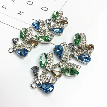 

2019New 10Pcs Rhinestones Flower button for sandals shoulder strap rhinestone diy handmade decorative Jewelry accessoriess LP184