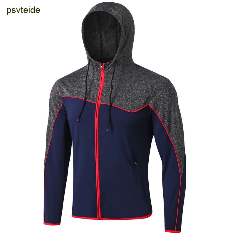 Running Jacket Men Sport Coat Jacket Mens Hooded Jogging Jackets