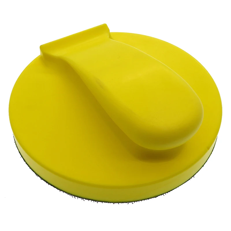 

6 Inch Hand Sanding Block - 1x Hook Loop Backing Plate Sander form Cleaning Polishing pad hand sander
