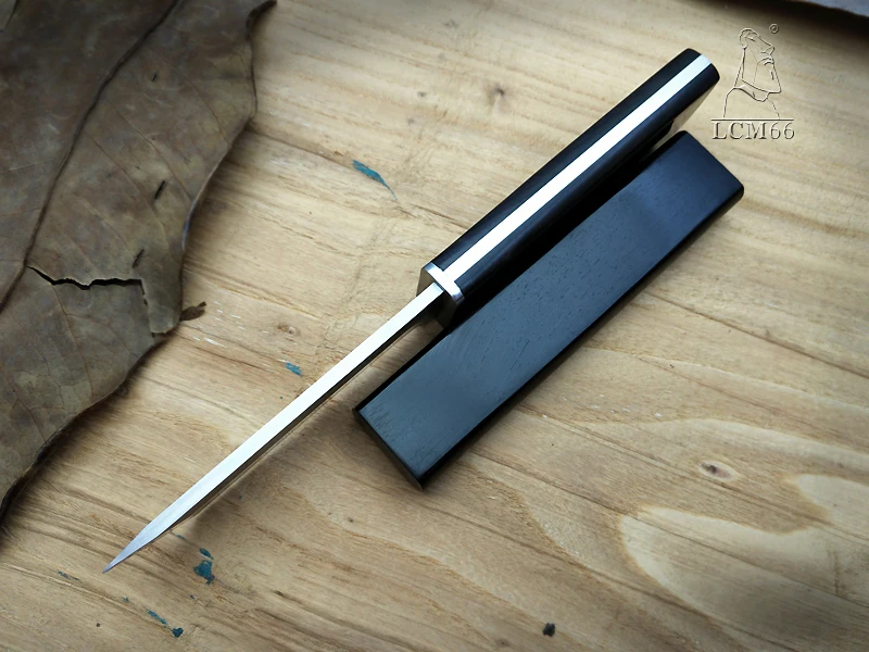 Японский Стандартный тактический нож лезвие ножи Ebony Ручка, деревянные ножны острый кемпинг охотничий нож серии инструмент самурайский стиль