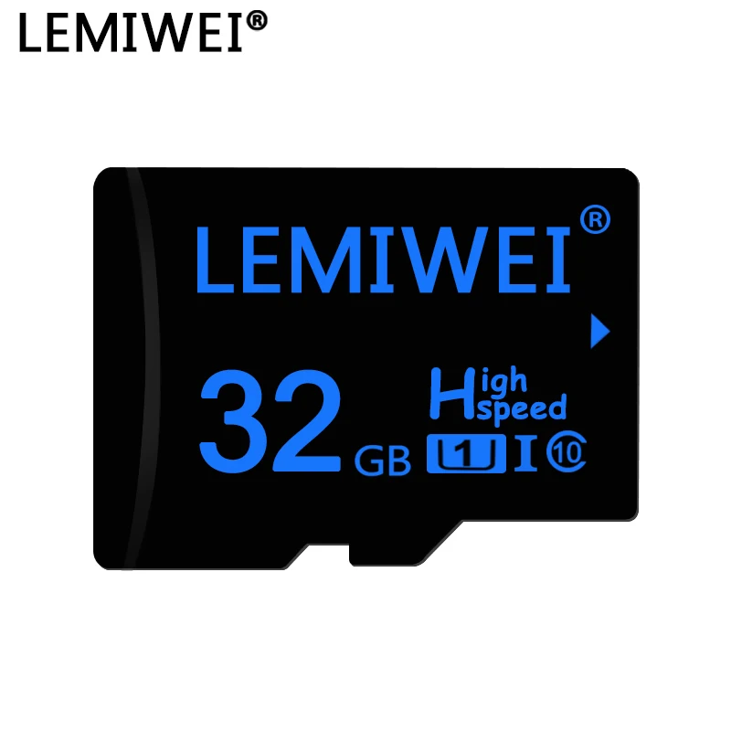 Lemewei 32 Гб карта памяти 64 ГБ флэш-карта темно-синий высокоскоростной TF карты класса 10 16 ГБ 8 ГБ UHS-1 карты для мобильного телефона