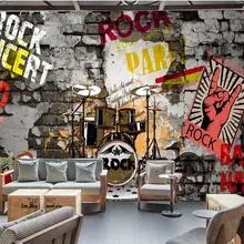 Пользовательские европейские ретро кирпичные стены рок диско бар принадлежности KTV рабочие Обои для рабочего стола