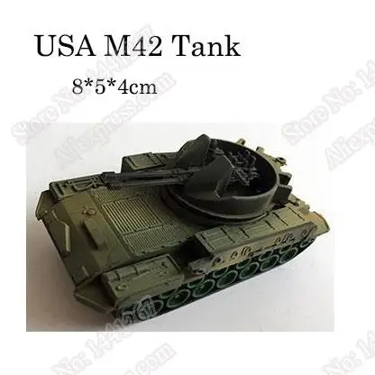 1pcs 1:72 4D Plastic Assemble Tank Kits World War II Model Puzzle Assembling Military Sand Table Toys For Children 11