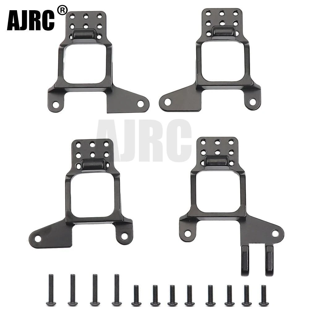 Ajrc 4pcs Aluminum Front & Rear Shock Towers Mount For 1/10 Rc Crawler Trx4 Bronco K5 G500