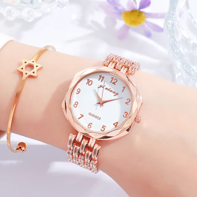 2021 New Women Watch Fashion Casual Quartz Watches For Women Dress Wristwatch Stainle Steel Bracelet Ladies Clock Reloj Mujer 2