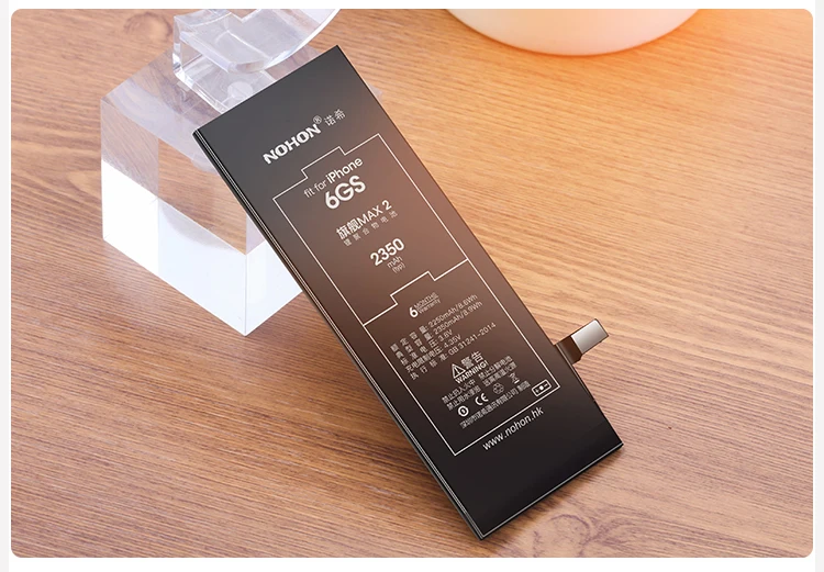 Nohon Аккумулятор для iPhone 6s iPhone 6s 2250-2350mAh максимальная емкость литий-полимерные Встроенные батареи+ инструменты для Apple iPhone 6s батареи