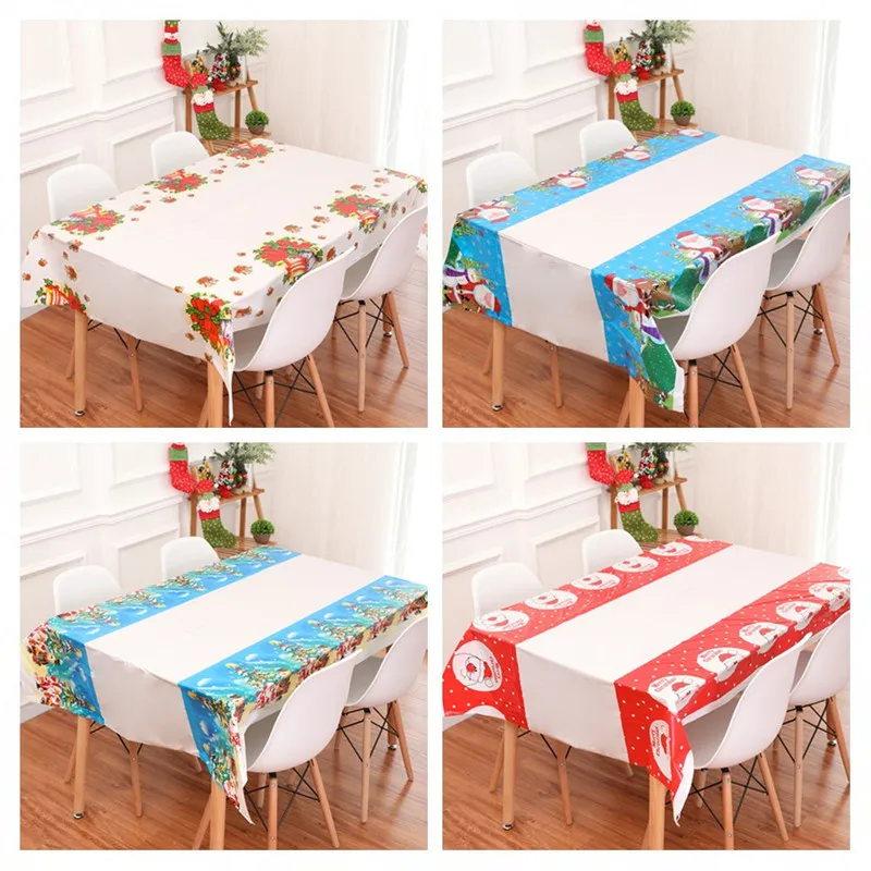 

New Year Christmas Tablecloth Kitchen Dining Table Decorations Christmas Decorations for Home Rectangular Table Covers