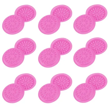 

100pcs False Eyelash Glue Tray PVC Gasket Flower Shape Glue Tray Make up Tool