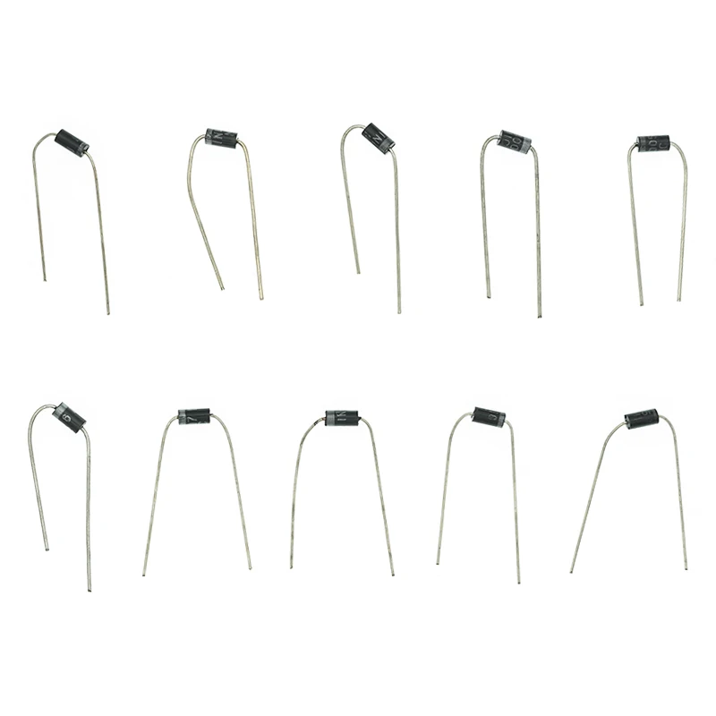 10Values x20 200pcs Rectifier Diode Schottky Assortment Electronic kit 1N4001~1N4007 1N5817 1N5818 1N5819 With storage Box